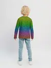 Детский лонгслив / РАДУЖНАЯ ШАХМАТКА