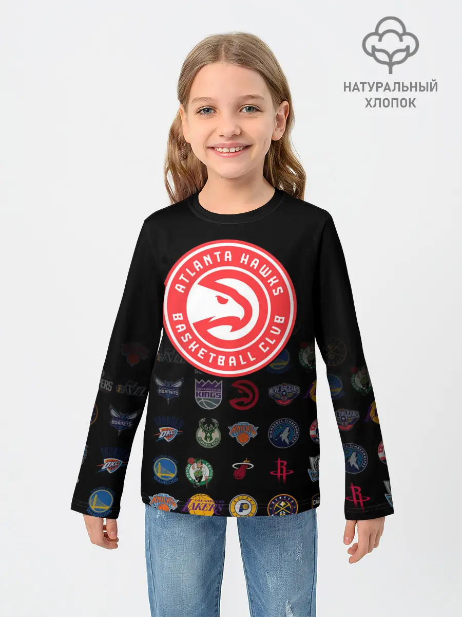 Детский лонгслив / Atlanta Hawks