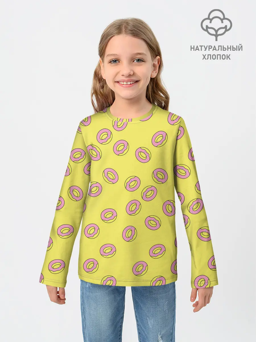 Детский лонгслив / Пончики Донатс.