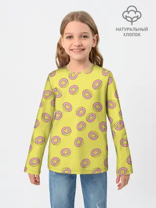 Детский лонгслив / Пончики Донатс.