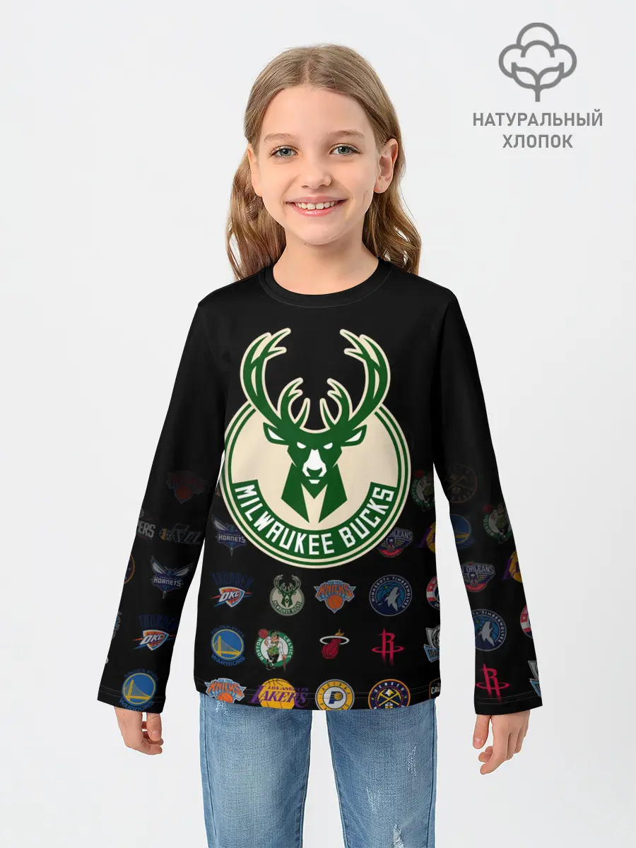 Детский лонгслив / Milwaukee Bucks