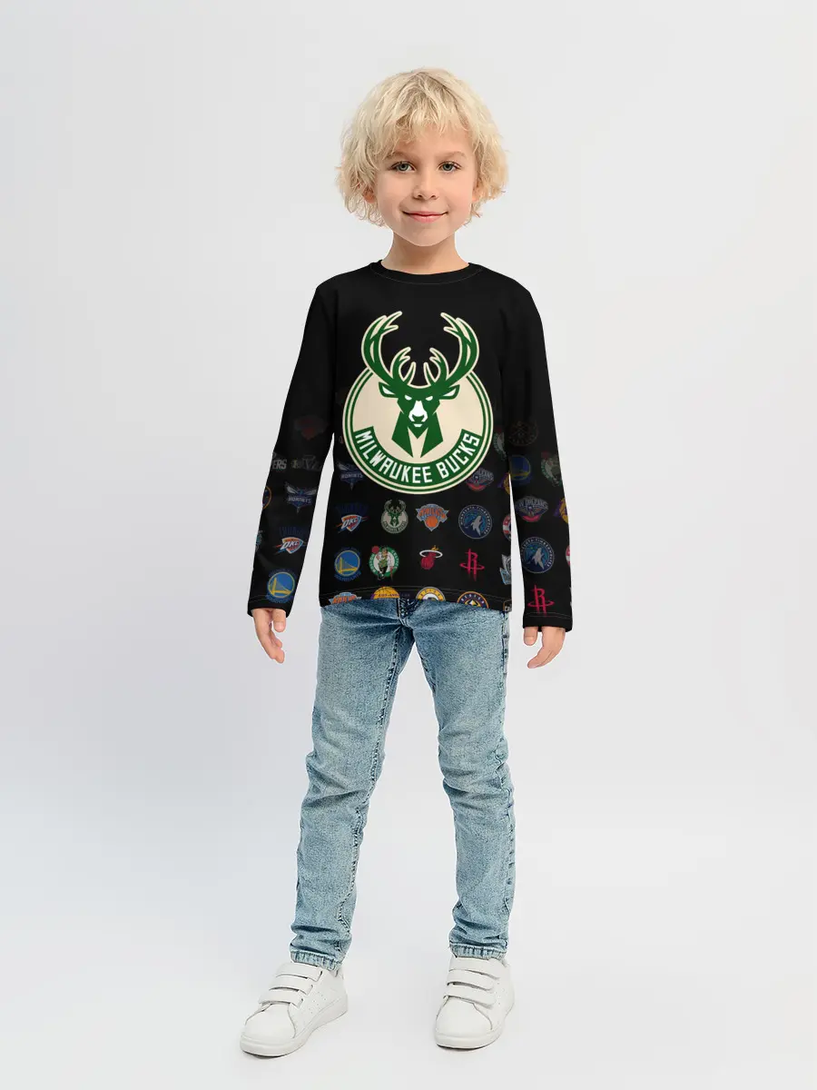 Детский лонгслив / Milwaukee Bucks