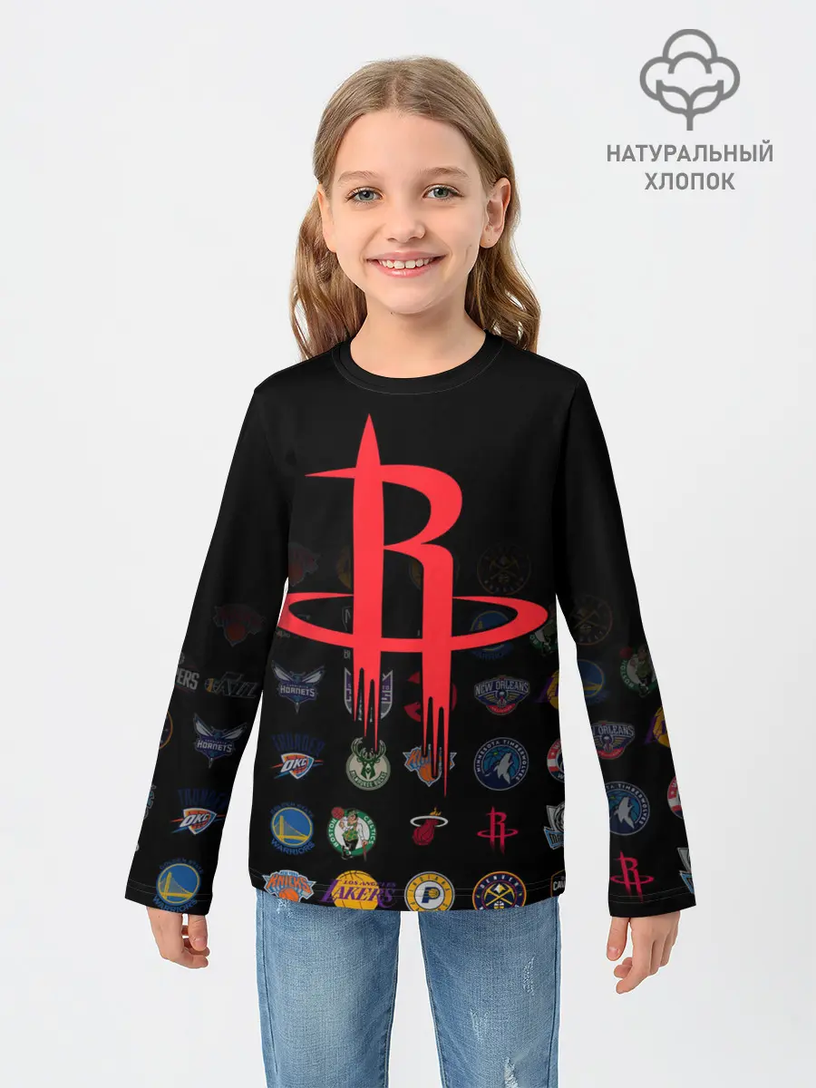 Детский лонгслив / Houston Rockets