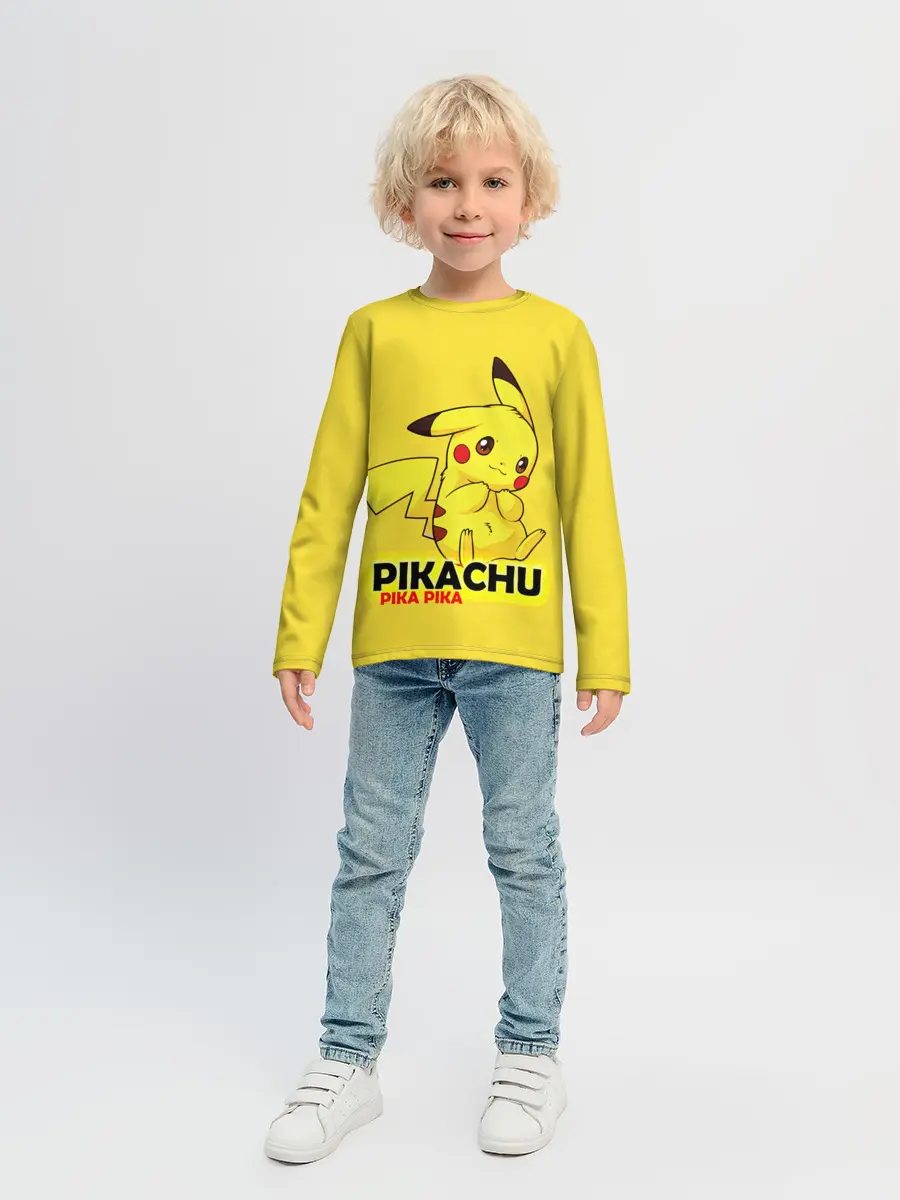 Детский лонгслив / Pikachu Pika Pika