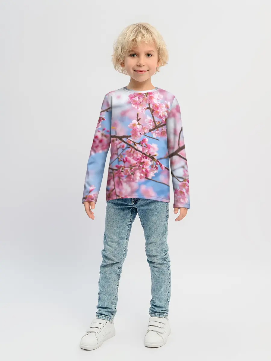 Детский лонгслив / Ветки Сакуры