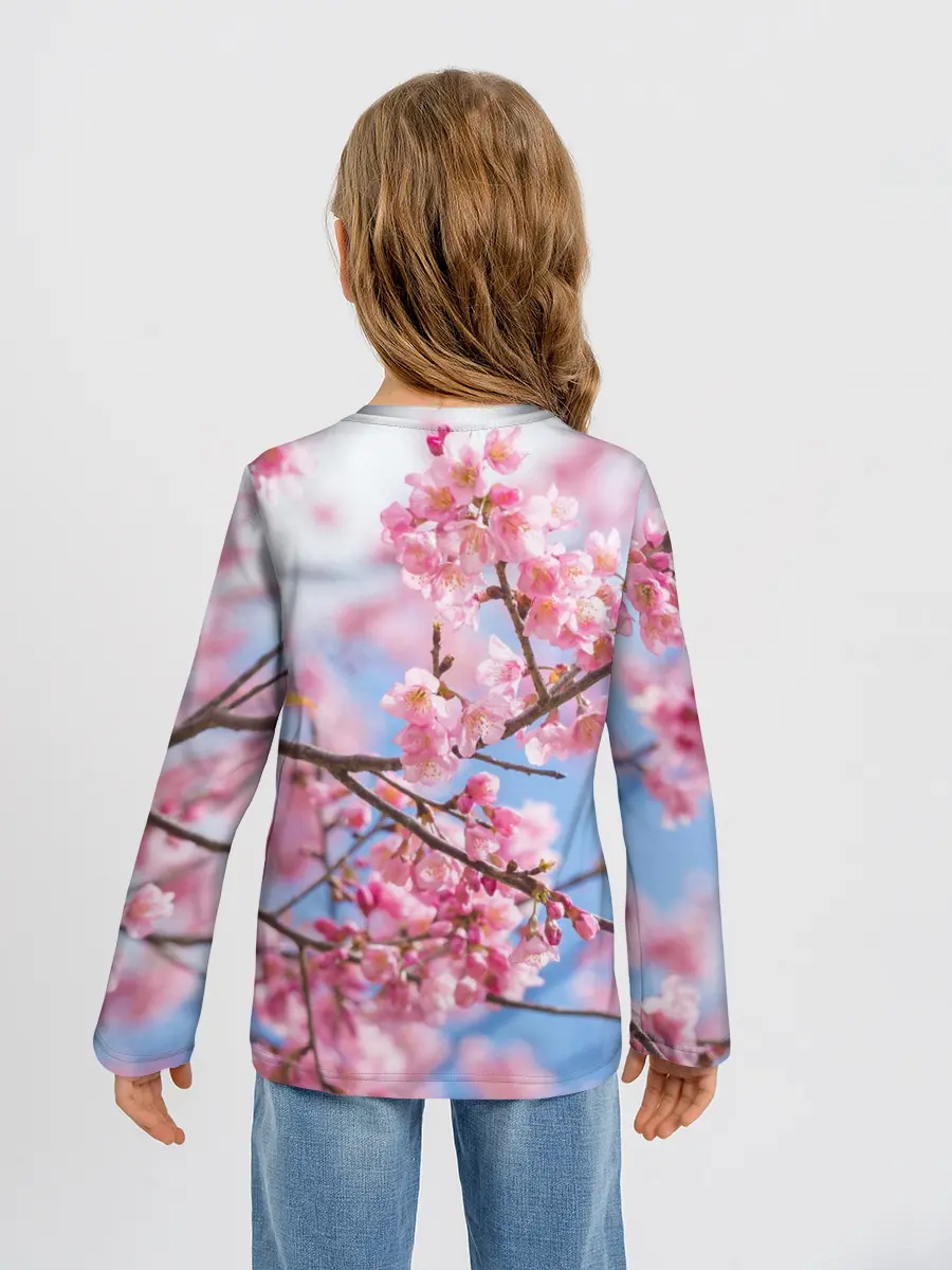 Детский лонгслив / Ветки Сакуры
