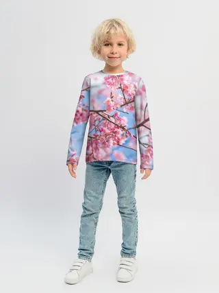 Детский лонгслив / Ветки Сакуры