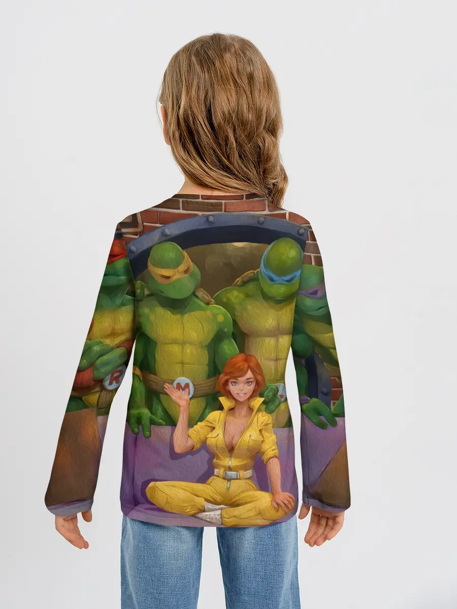 Детский лонгслив / ЧЕРЕПАШКИХАБ