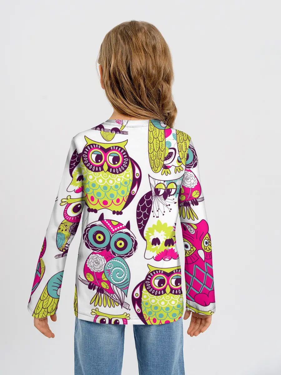 Детский лонгслив / МУДРЫЕ СОВЫ | WISE OWLS