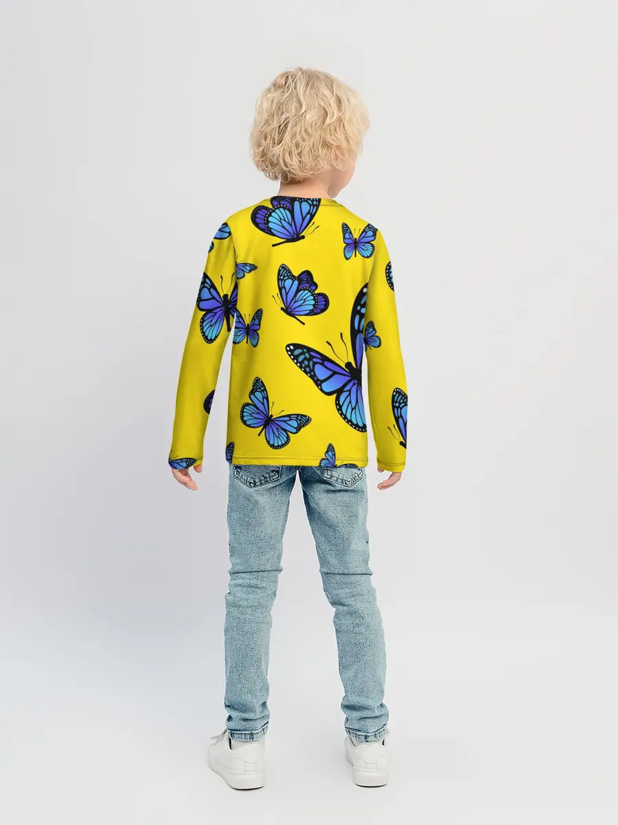 Детский лонгслив / БАБОЧКИ