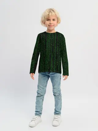 Детский лонгслив / Матрица