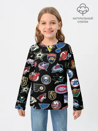 Детский лонгслив / NBA PATTERN