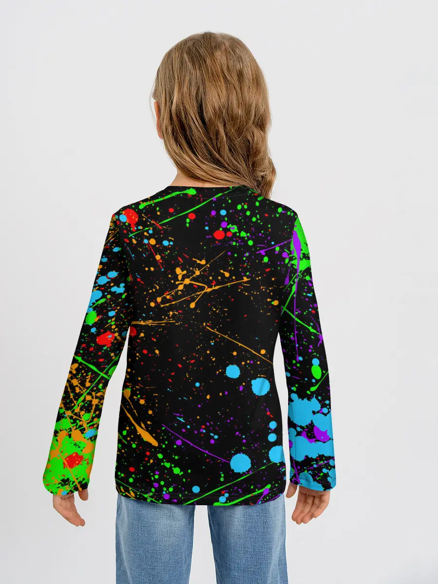 Детский лонгслив / БРЫЗГИ КРАСОК