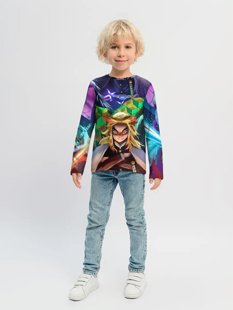 Детский лонгслив / KIMETSU NO YAIBA вместе