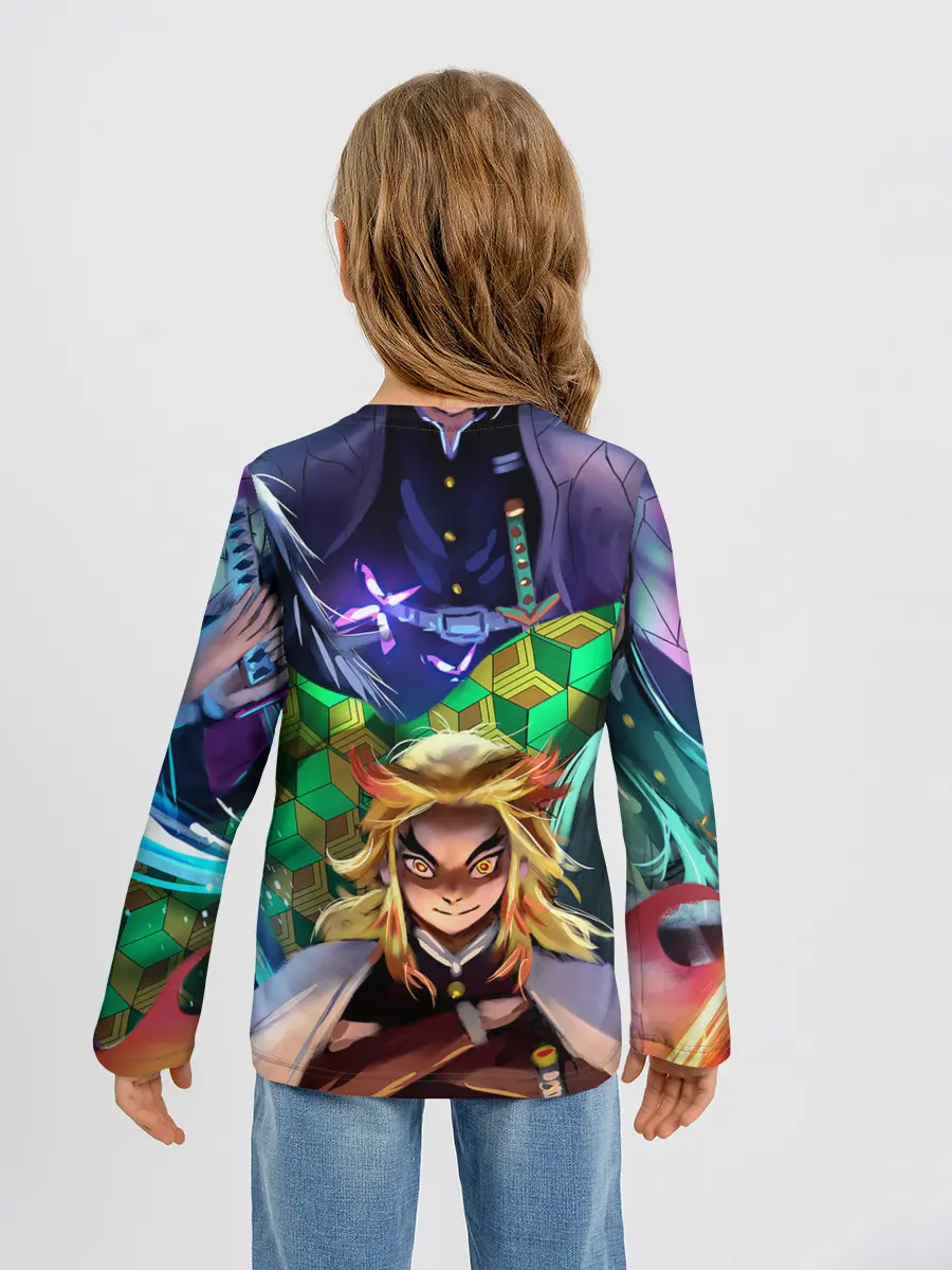 Детский лонгслив / KIMETSU NO YAIBA вместе