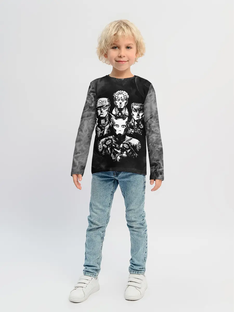 Детский лонгслив / Diamond is Unbreakable gray