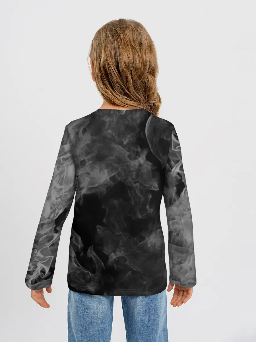 Детский лонгслив / Diamond is Unbreakable gray