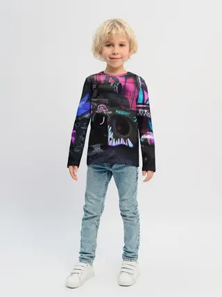 Детский лонгслив / CS GO:НЕОНУАР