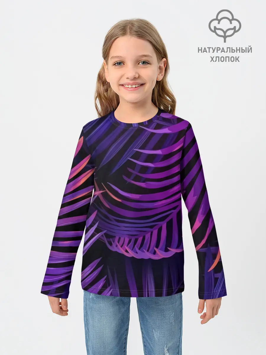 Детский лонгслив / Тропики