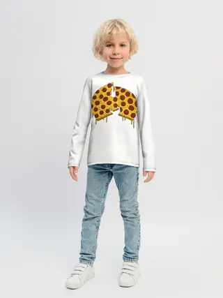 Детский лонгслив / Pizza Clan