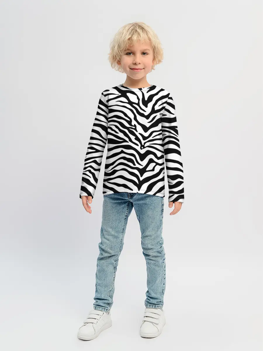 Детский лонгслив / Я зебра