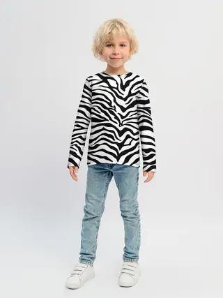 Детский лонгслив / Я зебра