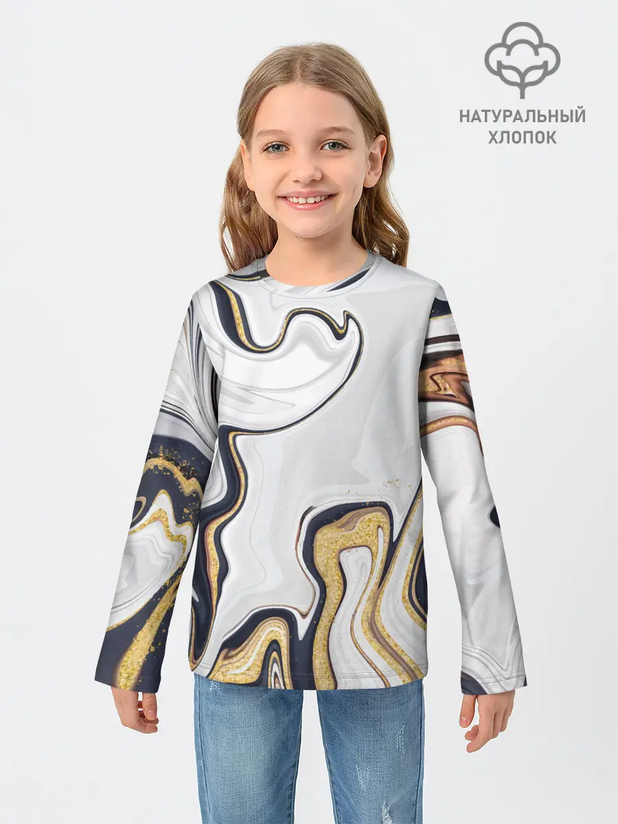 Детский лонгслив / Абстракция