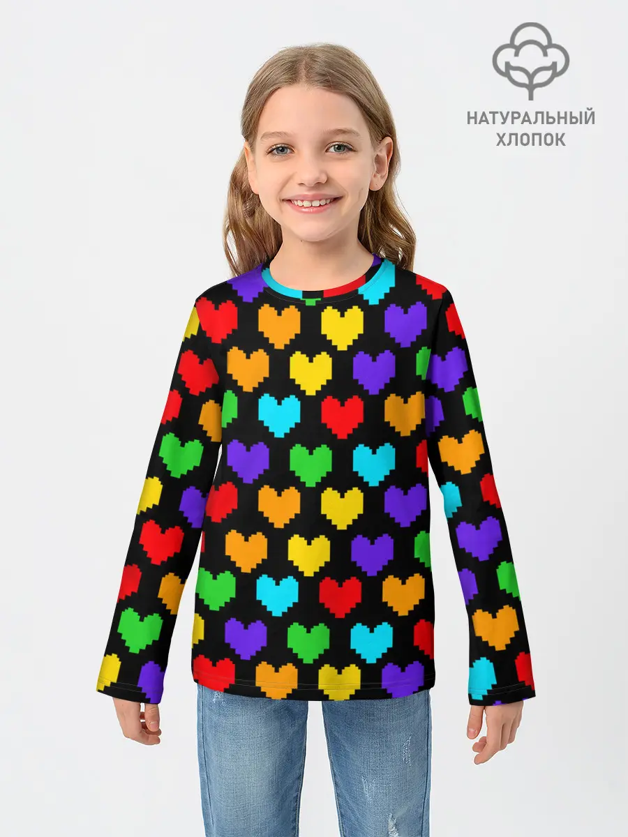 Детский лонгслив / UNDERTALE HEART