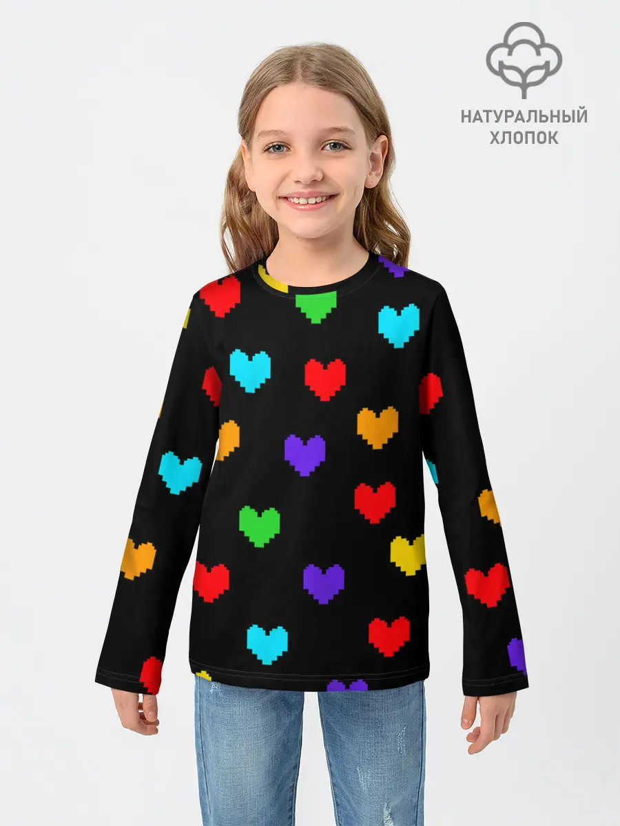 Детский лонгслив / UNDERTALE HEART