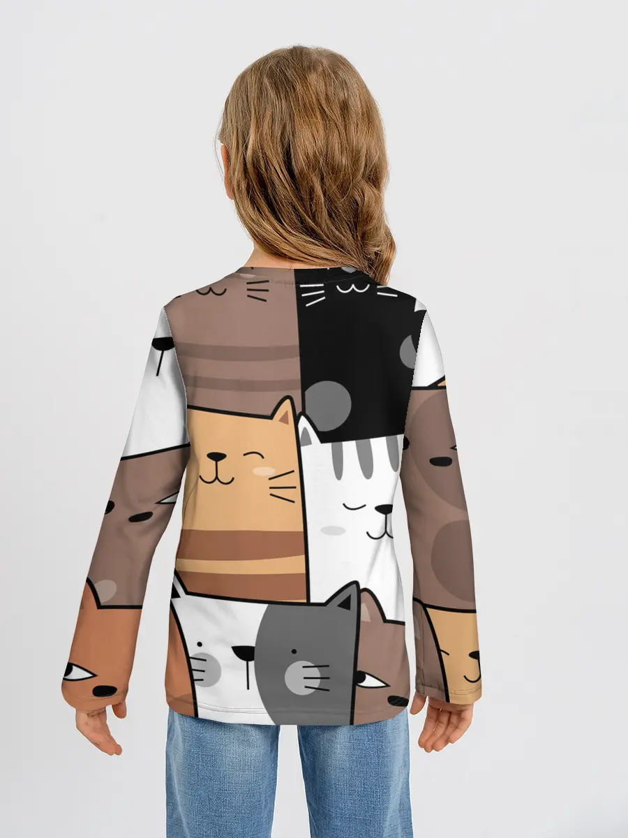 Детский лонгслив / КОТЕЙКИ | ПАТТЕРН