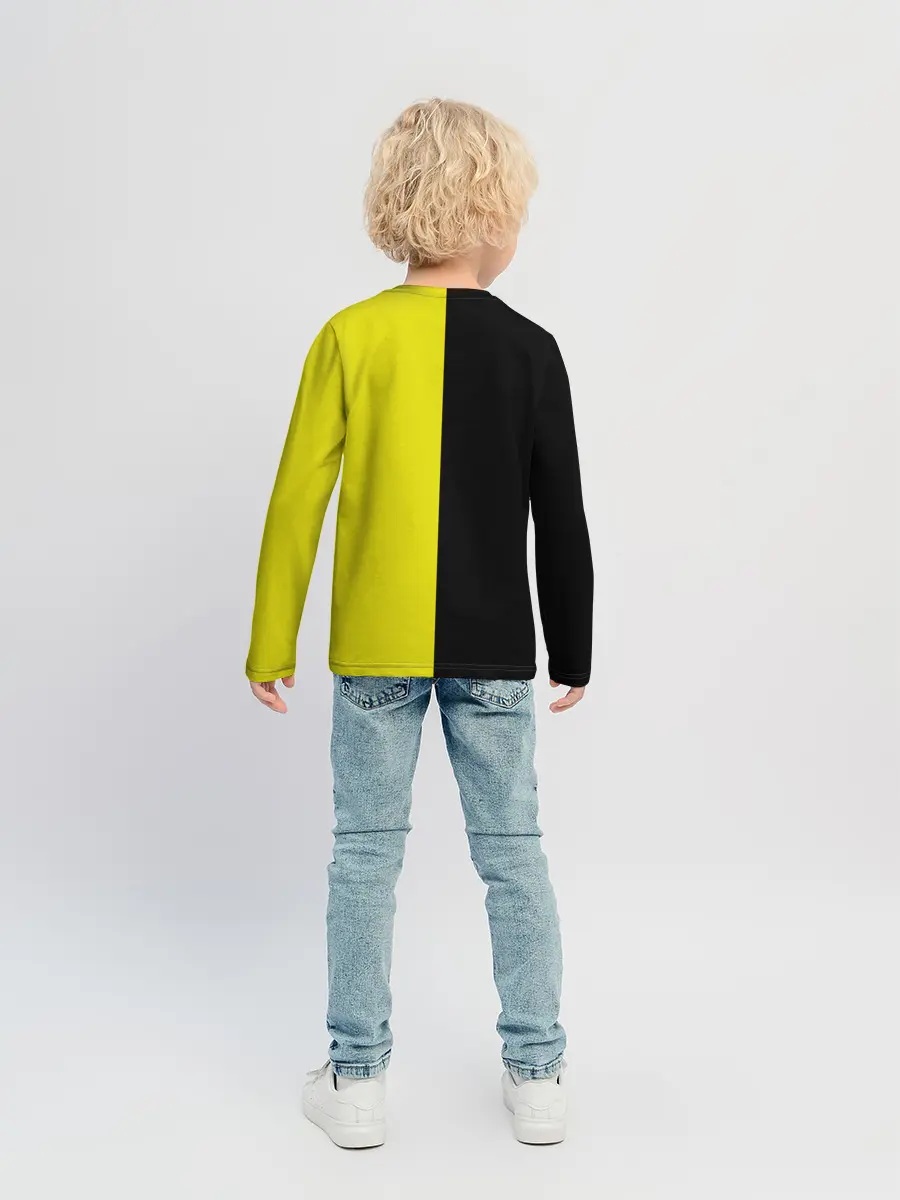 Детский лонгслив / BLACK YELLOW | ЧЕРНО ЖЕЛТЫЙ