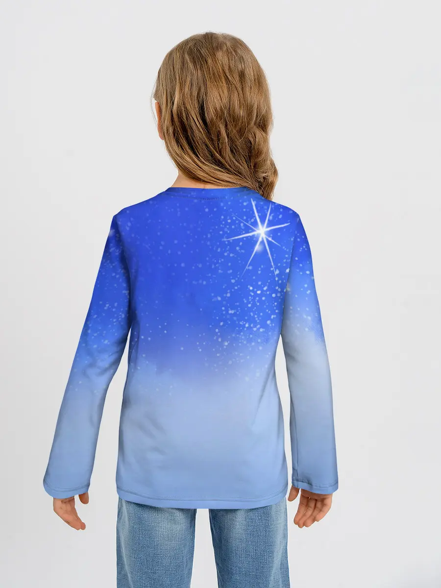 Детский лонгслив / Кот и космос