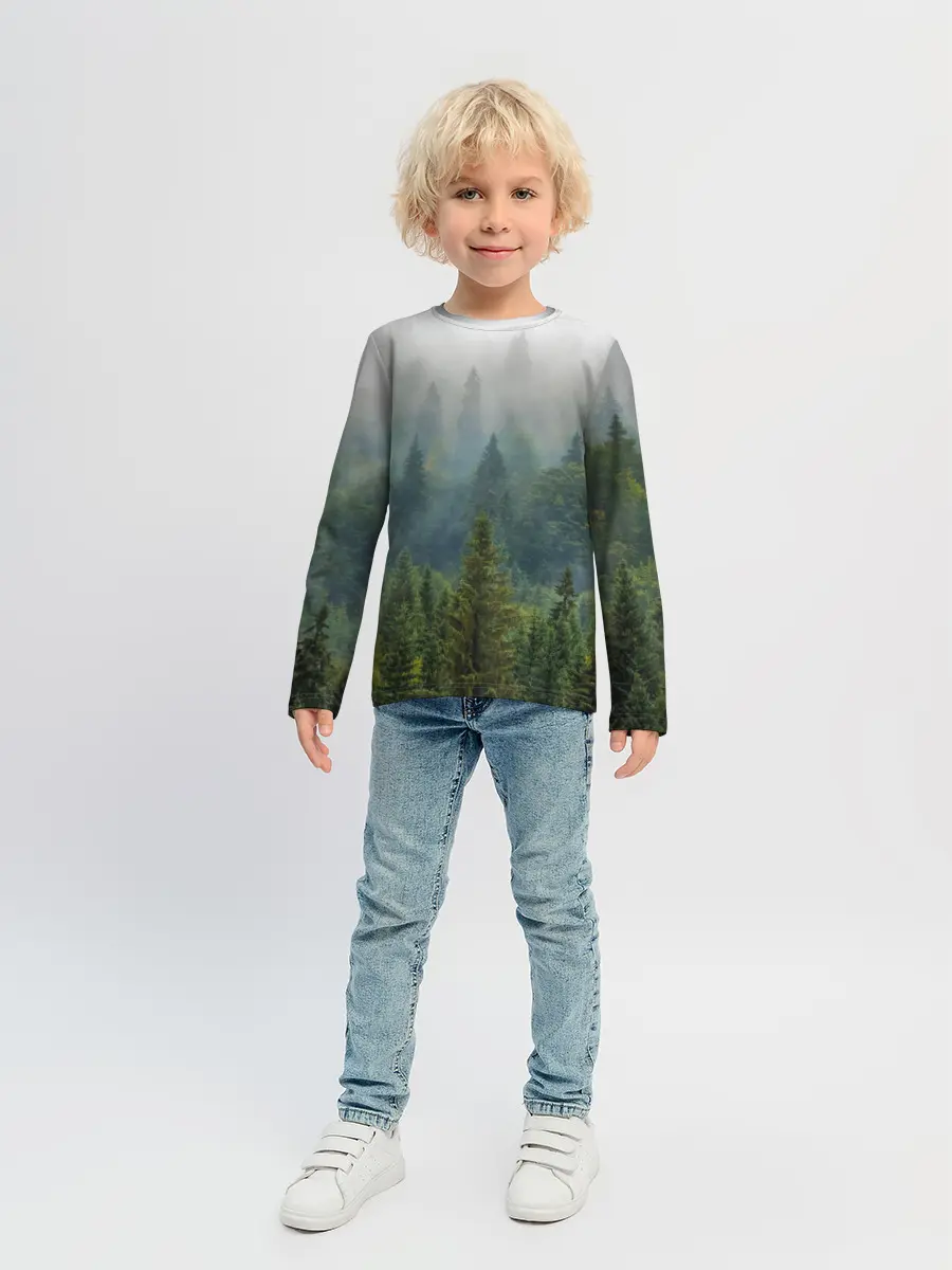 Детский лонгслив / Лес