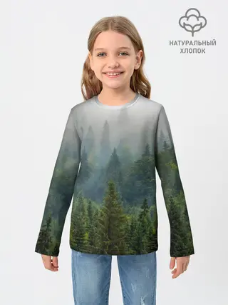 Детский лонгслив / Лес