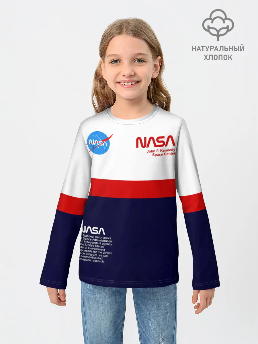 Детский лонгслив / NASA