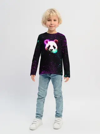 Детский лонгслив / Панда