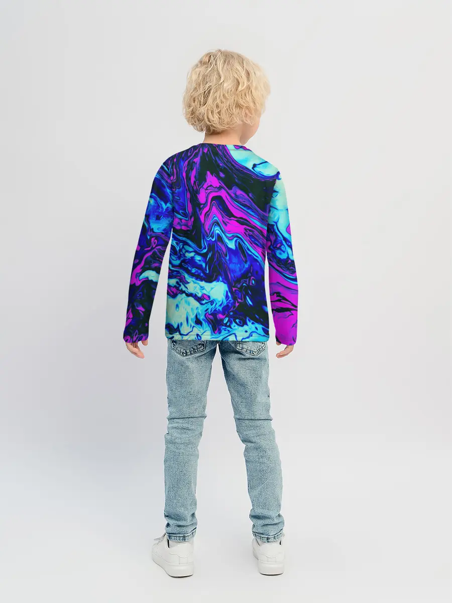 Детский лонгслив / DIGITAL ABSTRACT