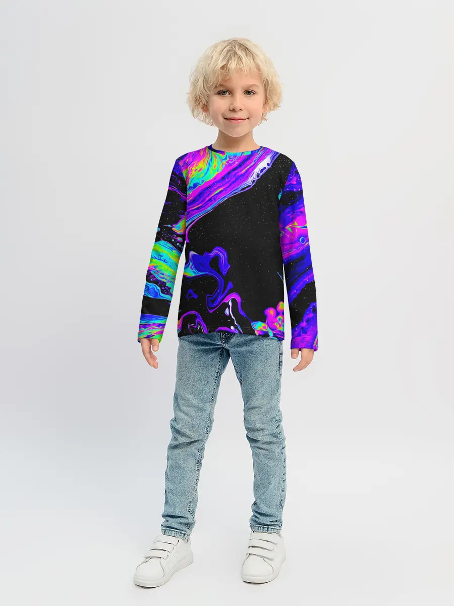 Детский лонгслив / DIGITAL ABSTRACT