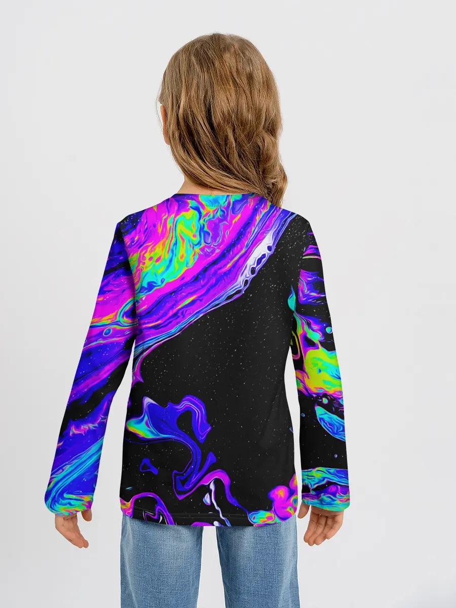 Детский лонгслив / DIGITAL ABSTRACT