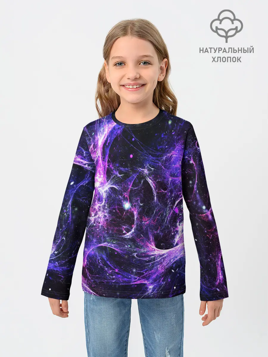 Детский лонгслив / SPACE STARS | КОСМОС ЗВЁЗДЫ