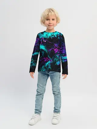 Детский лонгслив / НЕОНОВАЯ АБСТРАКЦИЯ | NEON