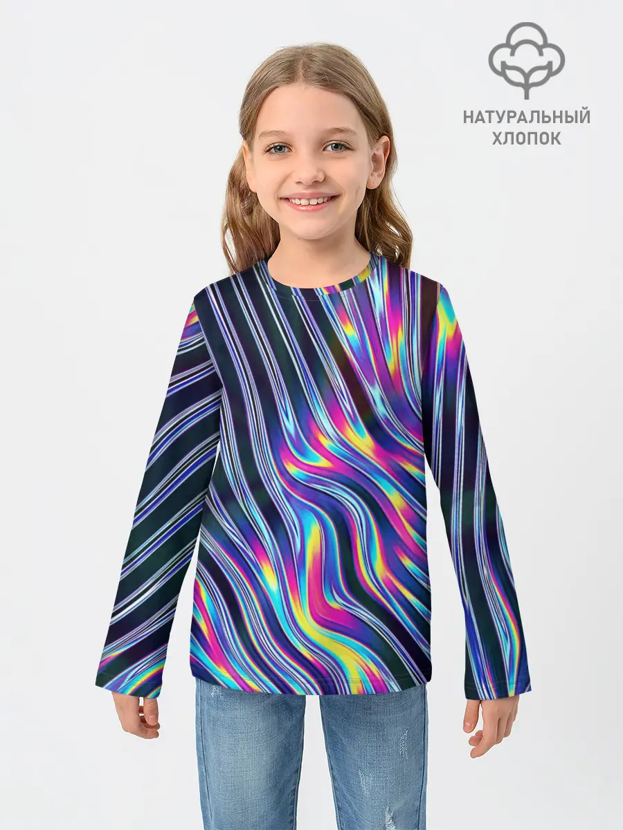 Детский лонгслив / DIGITAL ABSTRACT