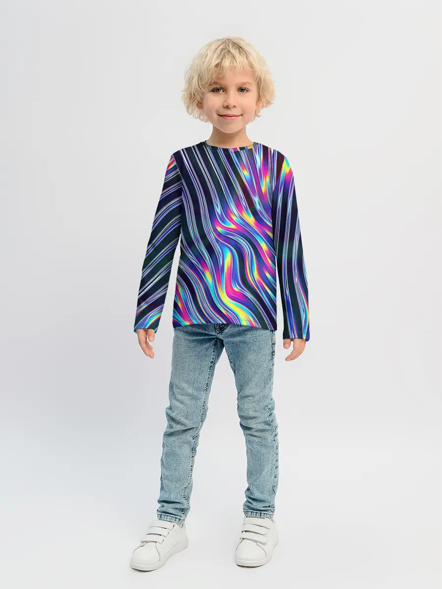 Детский лонгслив / DIGITAL ABSTRACT