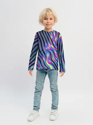 Детский лонгслив / DIGITAL ABSTRACT