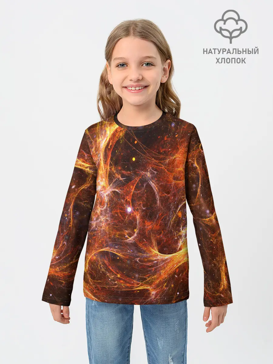 Детский лонгслив / КОСМОС