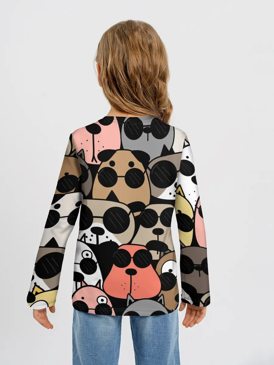 Детский лонгслив / Серьезные псы