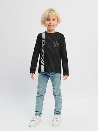 Детский лонгслив / Mercedes Carbon