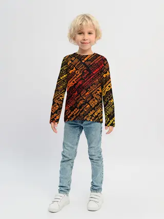 Детский лонгслив / Музыкальные бренды