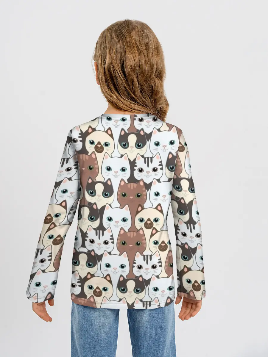 Детский лонгслив / Животные.