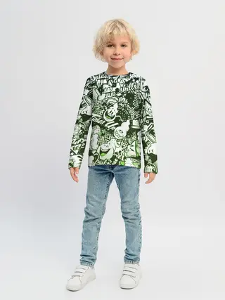 Детский лонгслив / Граффити